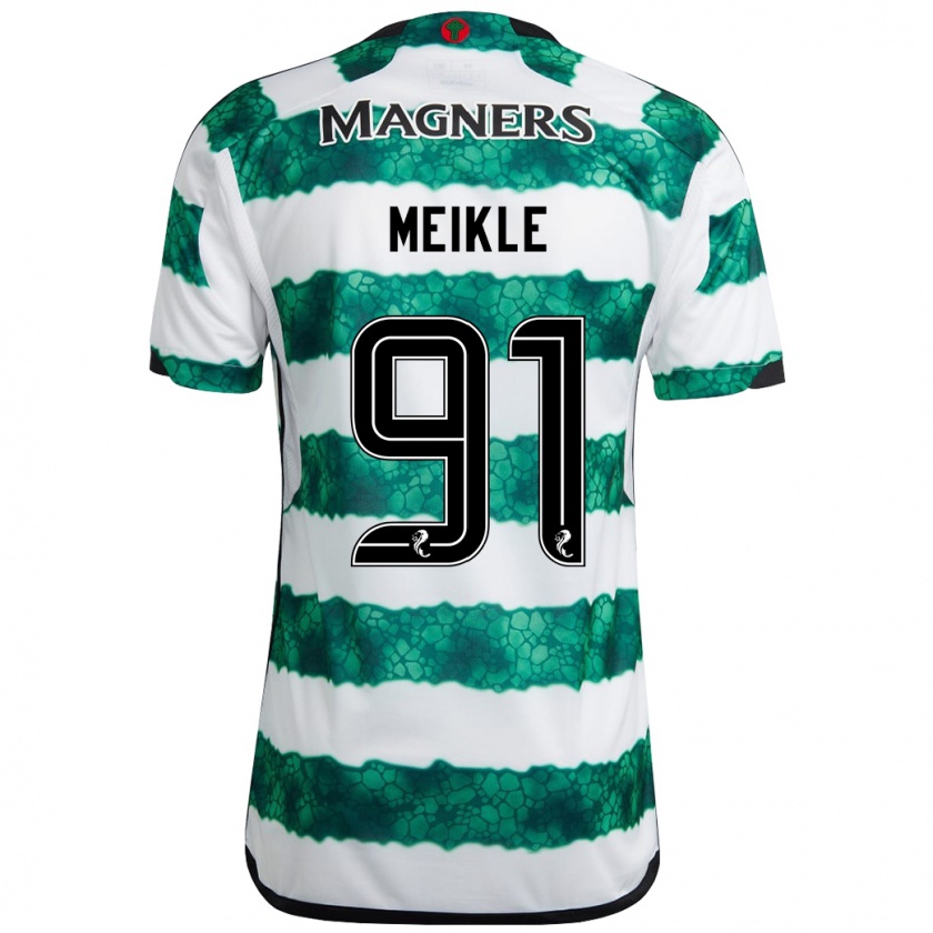 Kandiny Mujer Camiseta Jamie Meikle #91 Verde 1ª Equipación 2023/24 La Camisa