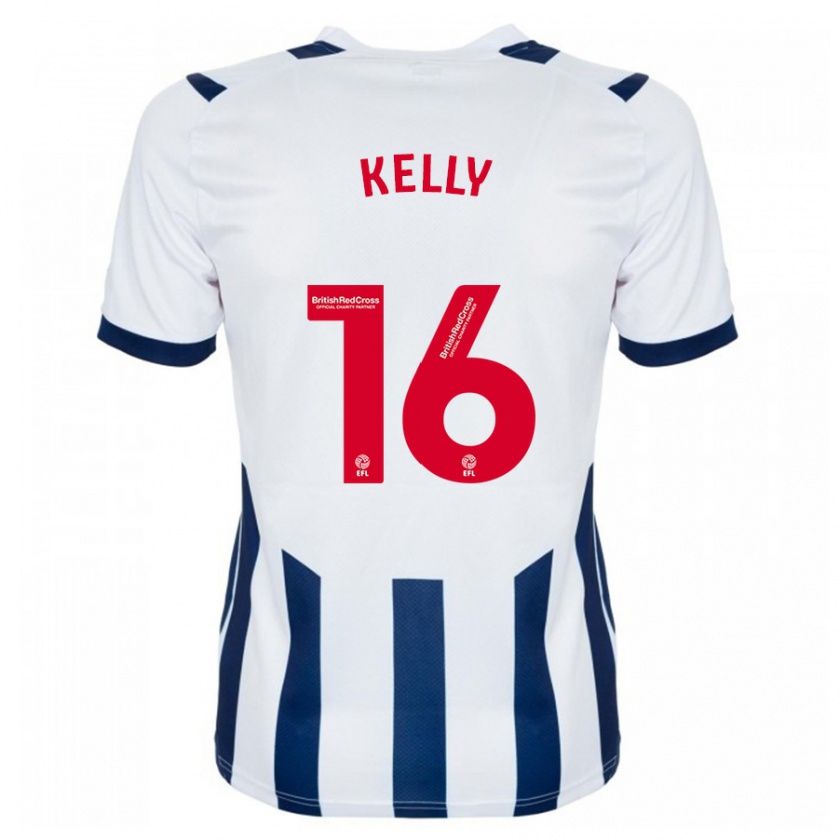 Kandiny Mujer Camiseta Martin Kelly #16 Blanco 1ª Equipación 2023/24 La Camisa