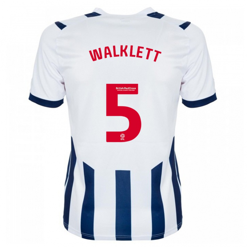 Kandiny Mujer Camiseta Kerry Walklett #5 Blanco 1ª Equipación 2023/24 La Camisa