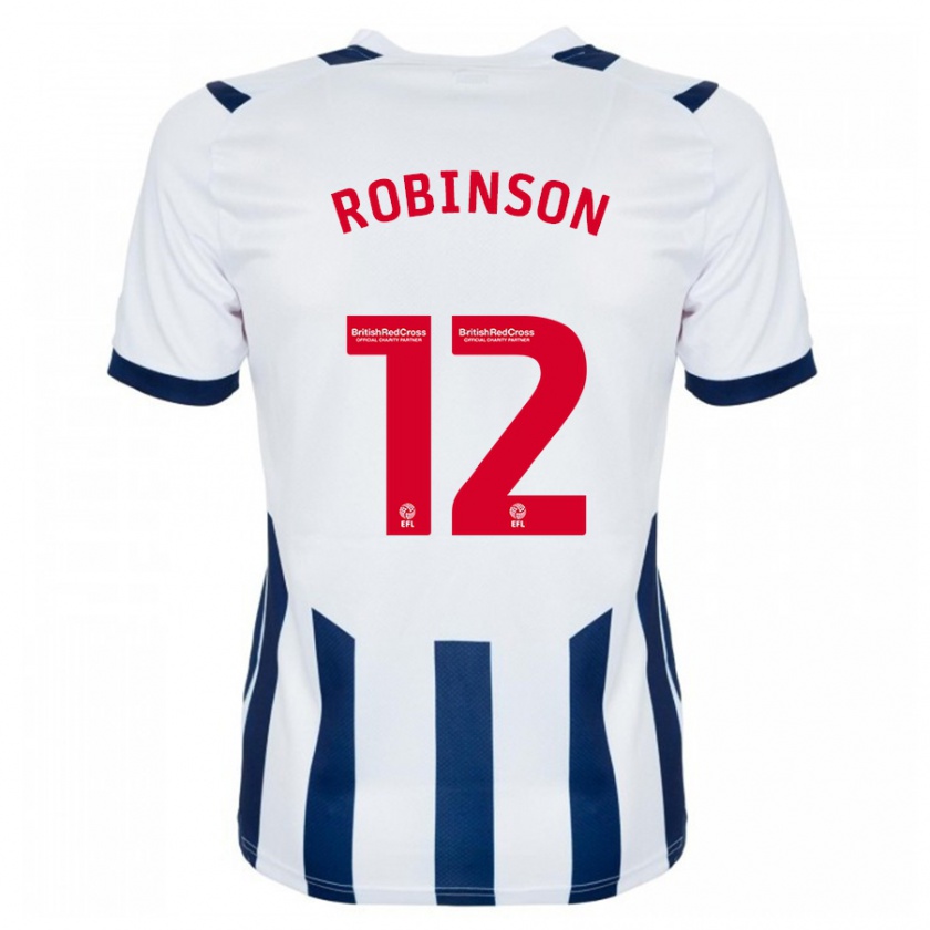 Kandiny Mujer Camiseta Leanne Robinson #12 Blanco 1ª Equipación 2023/24 La Camisa