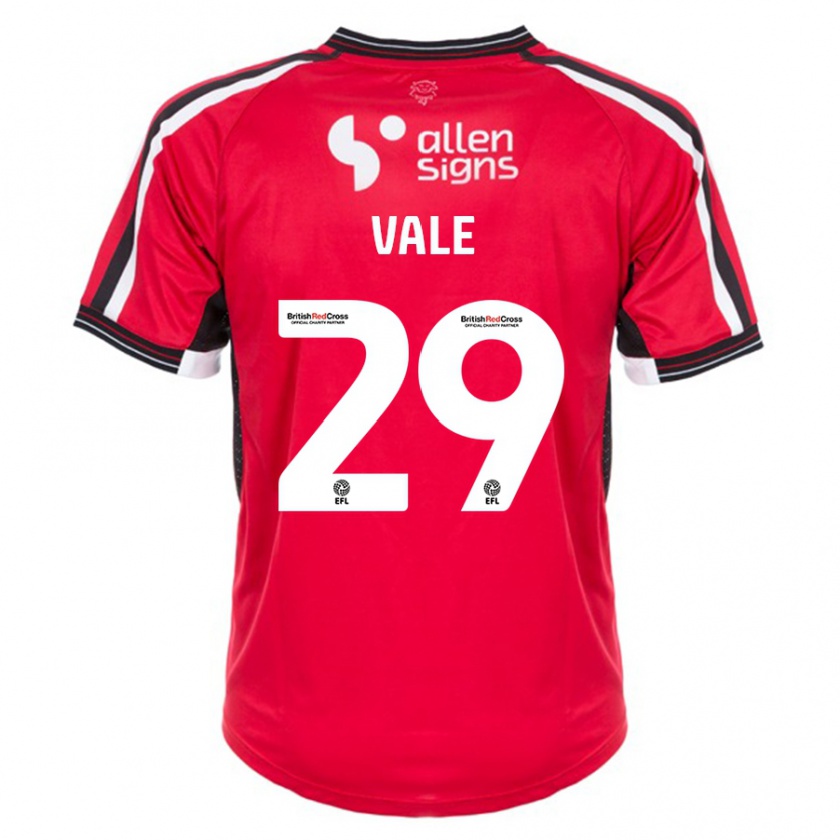 Kandiny Donna Maglia Jack Vale #29 Rosso Kit Gara Home 2023/24 Maglietta