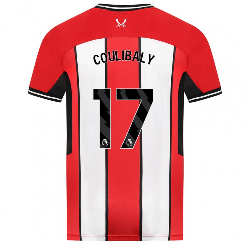 Kandiny Mujer Camiseta Ismaila Coulibaly #17 Rojo 1ª Equipación 2023/24 La Camisa