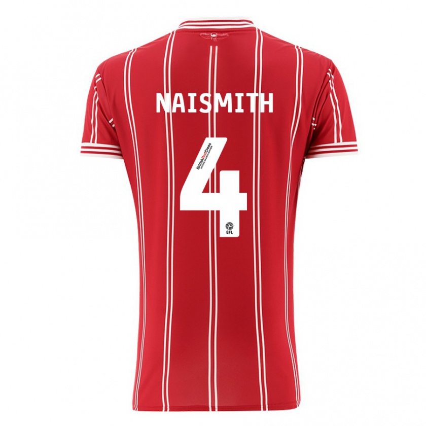 Kandiny Damen Kal Naismith #4 Rot Heimtrikot Trikot 2023/24 T-Shirt Österreich