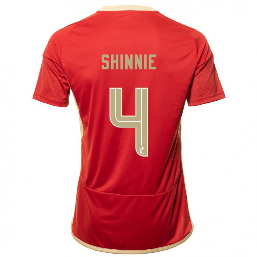 Kandiny Damen Graeme Shinnie #4 Rot Heimtrikot Trikot 2023/24 T-Shirt Österreich