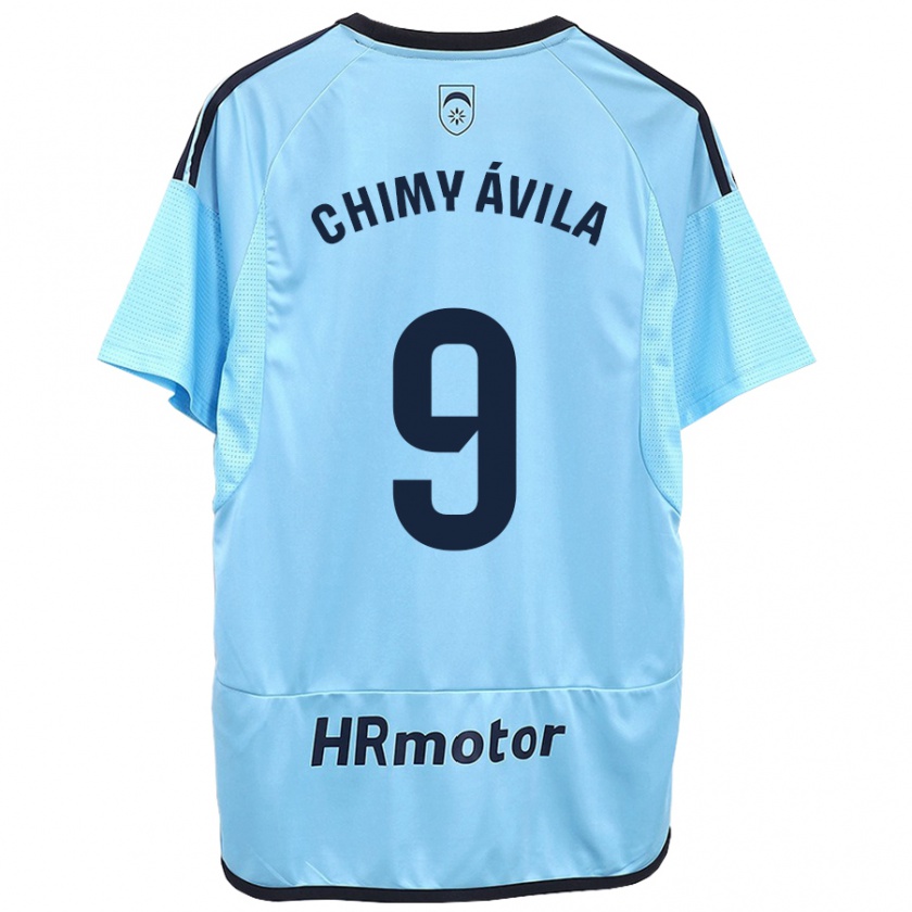 Kandiny Donna Maglia Chimy Ávila #9 Blu Kit Gara Away 2023/24 Maglietta