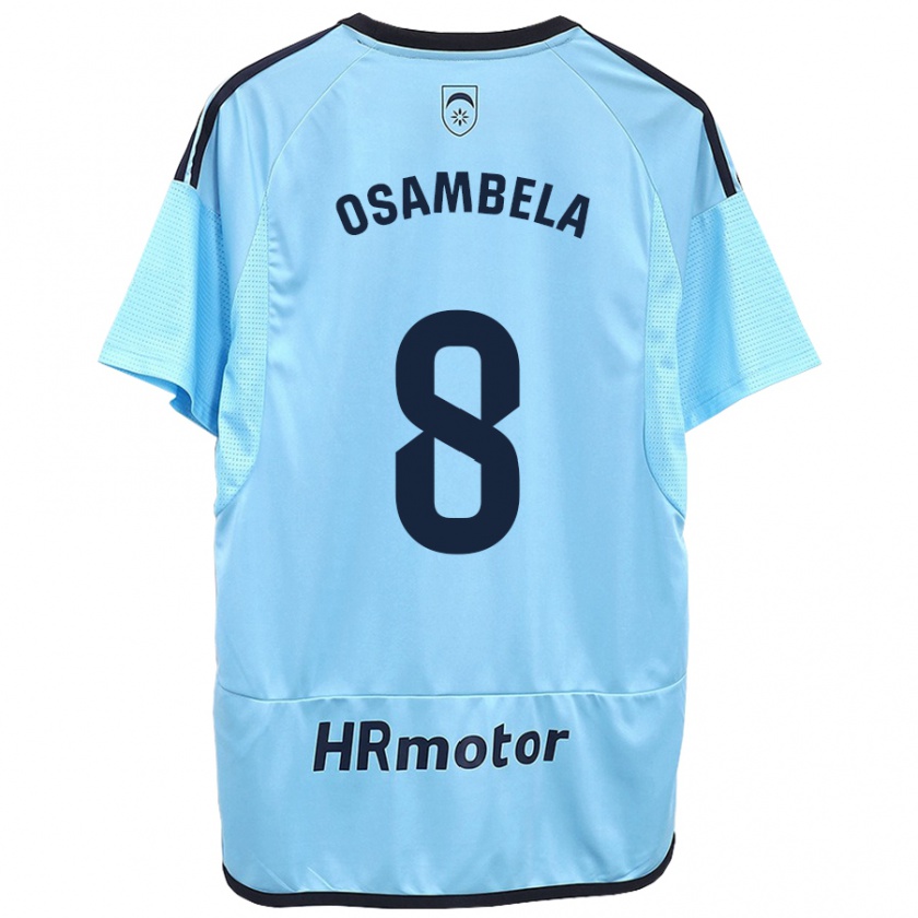 Kandiny Donna Maglia Asier Osambela #8 Blu Kit Gara Away 2023/24 Maglietta