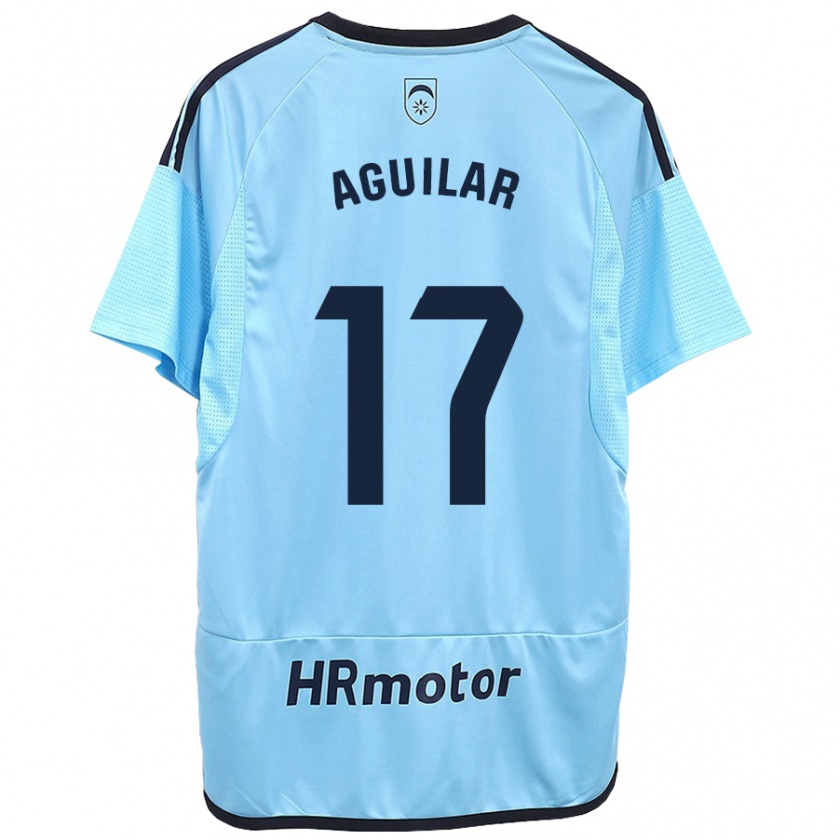 Kandiny Mujer Camiseta Eneko Aguilar #17 Azul 2ª Equipación 2023/24 La Camisa