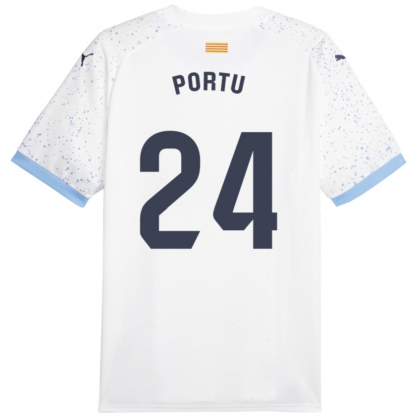 Kandiny Donna Maglia Portu #24 Bianco Kit Gara Away 2023/24 Maglietta