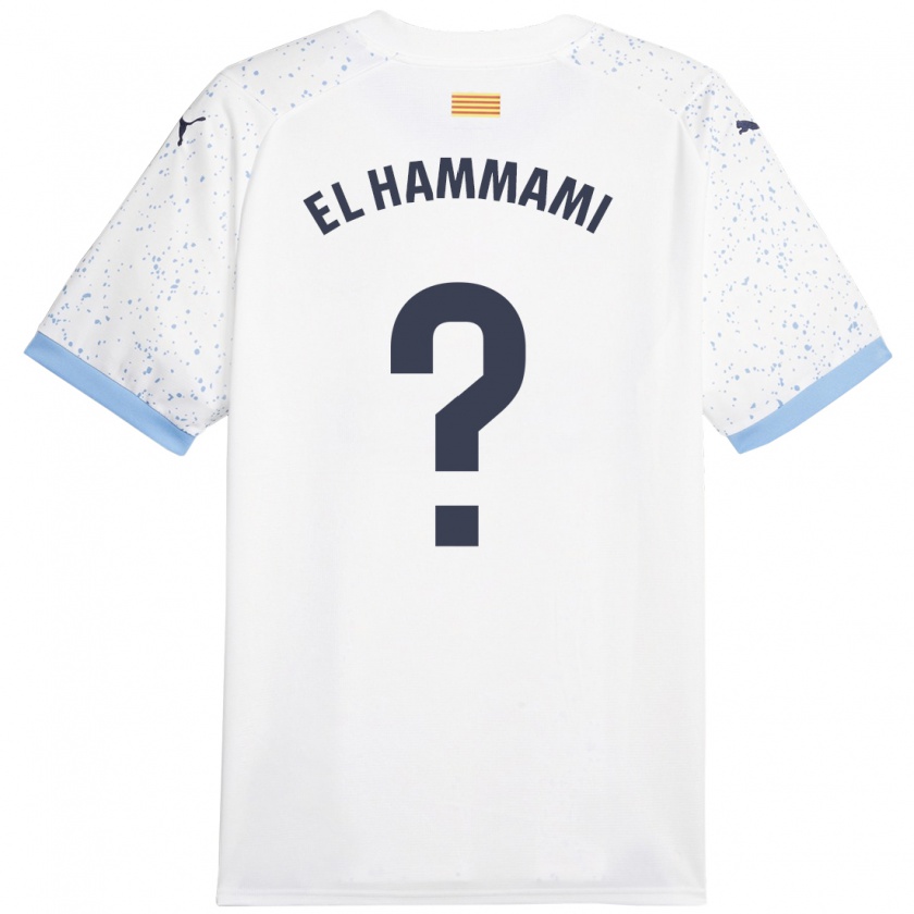 Kandiny Donna Maglia Ayoub El Hammami #0 Bianco Kit Gara Away 2023/24 Maglietta