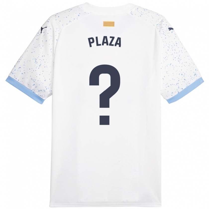 Kandiny Mujer Camiseta Nacho Plaza #0 Blanco 2ª Equipación 2023/24 La Camisa