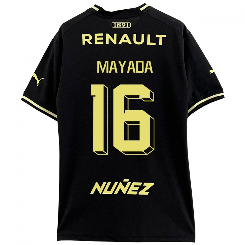 Kandiny Mujer Camiseta Camilo Mayada #16 Negro 2ª Equipación 2023/24 La Camisa