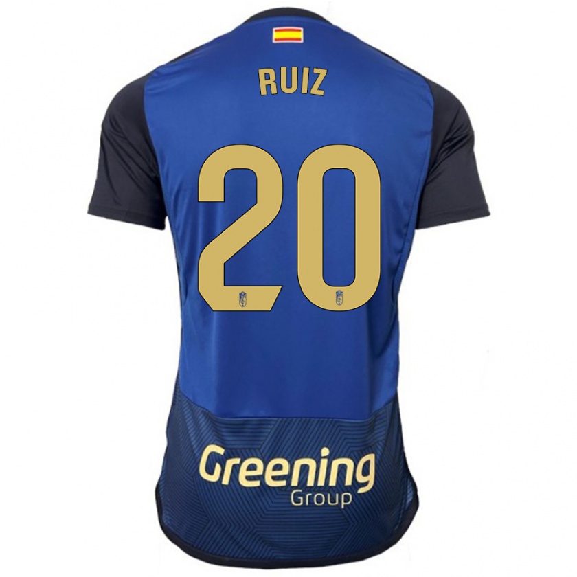 Kandiny Dames Sergio Ruiz #20 Marine Uitshirt Uittenue 2023/24 T-Shirt België