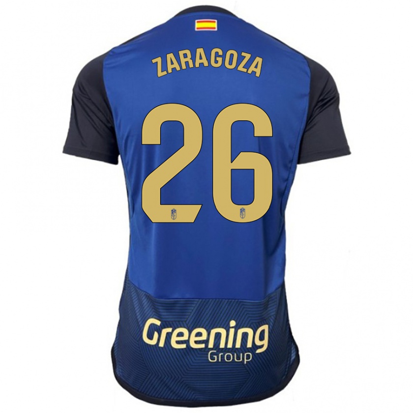 Kandiny Mujer Camiseta Bryan Zaragoza #26 Armada 2ª Equipación 2023/24 La Camisa