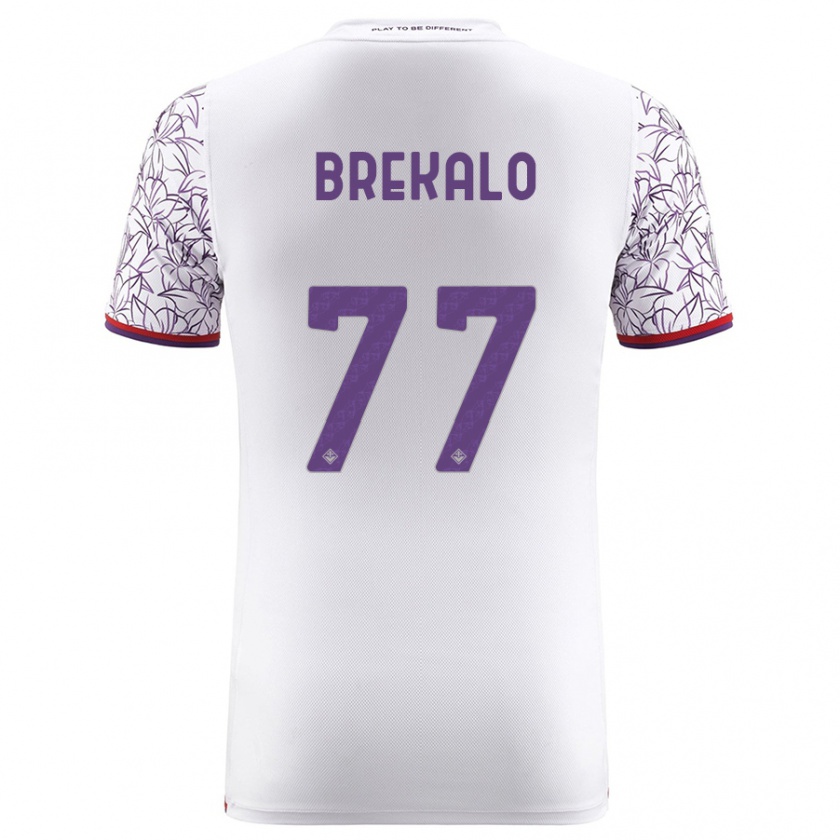 Kandiny Dames Josip Brekalo #77 Wit Uitshirt Uittenue 2023/24 T-Shirt België