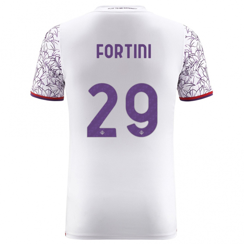 Kandiny Donna Maglia Niccolò Fortini #29 Bianco Kit Gara Away 2023/24 Maglietta