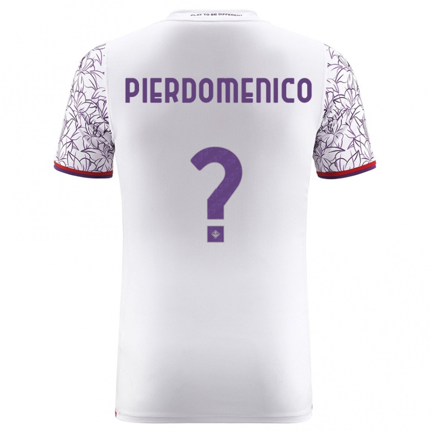 Kandiny Donna Maglia Jacopo Di Pierdomenico #0 Bianco Kit Gara Away 2023/24 Maglietta