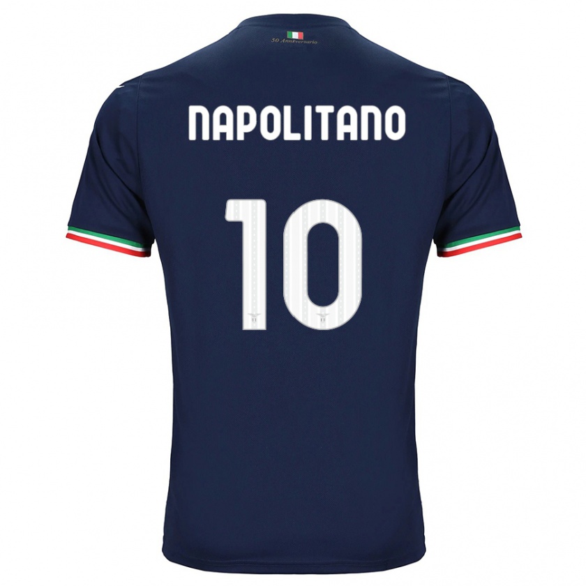 Kandiny Dames Luca Napolitano #10 Marine Uitshirt Uittenue 2023/24 T-Shirt België