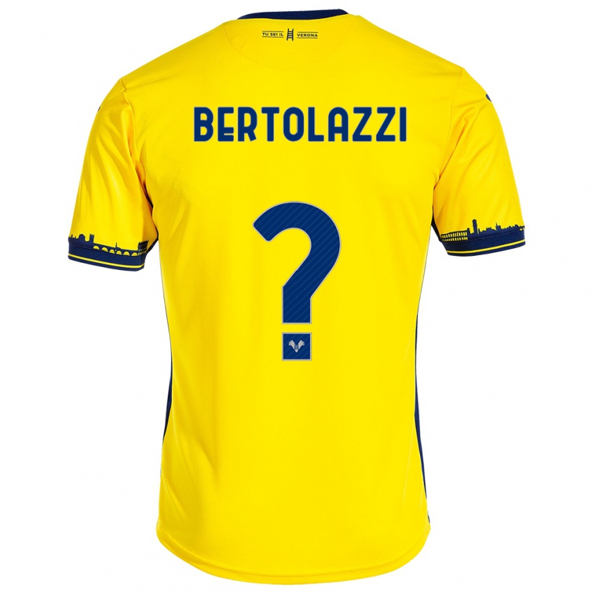 Kandiny Donna Maglia Giovanni Bertolazzi #0 Giallo Kit Gara Away 2023/24 Maglietta