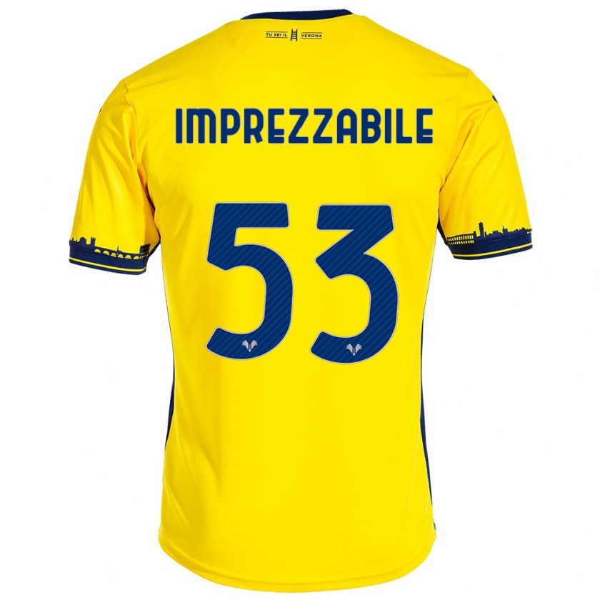 Kandiny Donna Maglia Francesca Imprezzabile #53 Giallo Kit Gara Away 2023/24 Maglietta