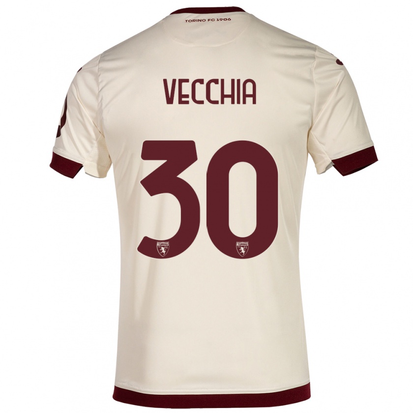 Kandiny Damen Marco Dalla Vecchia #30 Sekt Auswärtstrikot Trikot 2023/24 T-Shirt Österreich