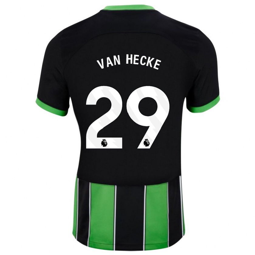 Kandiny Damen Jan Paul Van Hecke #29 Schwarz Grün Auswärtstrikot Trikot 2023/24 T-Shirt Österreich