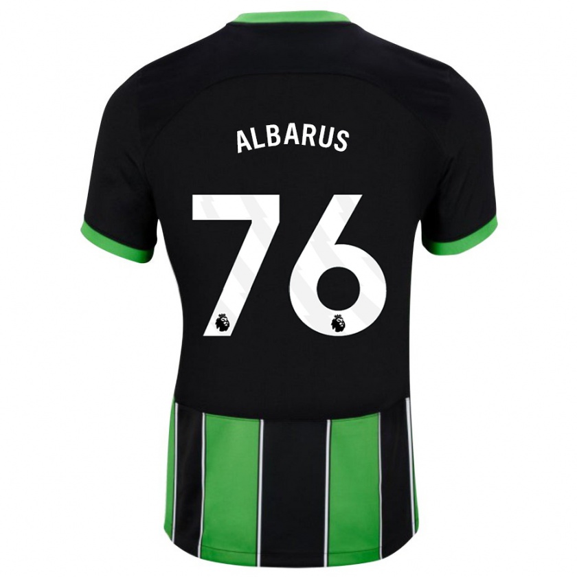 Kandiny Damen Zane Albarus #76 Schwarz Grün Auswärtstrikot Trikot 2023/24 T-Shirt Österreich