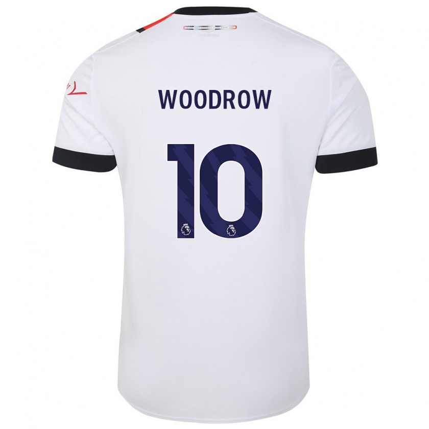 Kandiny Donna Maglia Cauley Woodrow #10 Bianco Kit Gara Away 2023/24 Maglietta