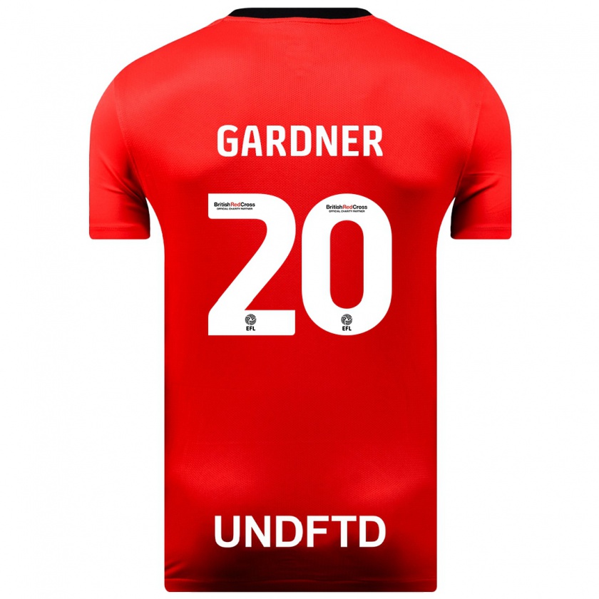 Kandiny Donna Maglia Gary Gardner #20 Rosso Kit Gara Away 2023/24 Maglietta