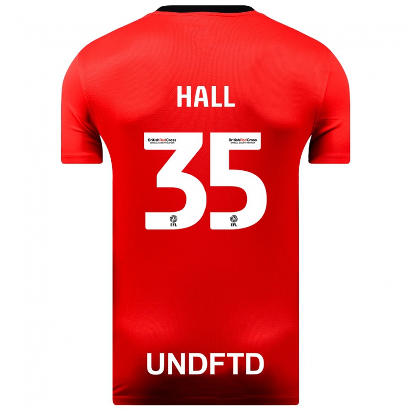 Kandiny Dames George Hall #35 Rood Uitshirt Uittenue 2023/24 T-Shirt België