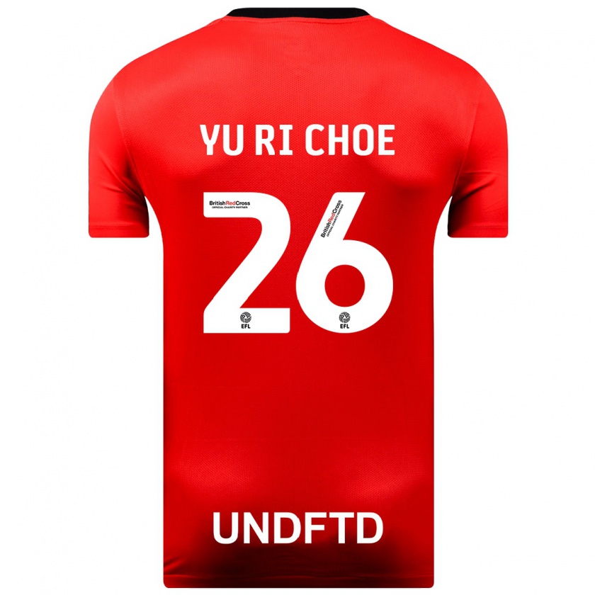 Kandiny Donna Maglia Yu-Ri Choe #26 Rosso Kit Gara Away 2023/24 Maglietta