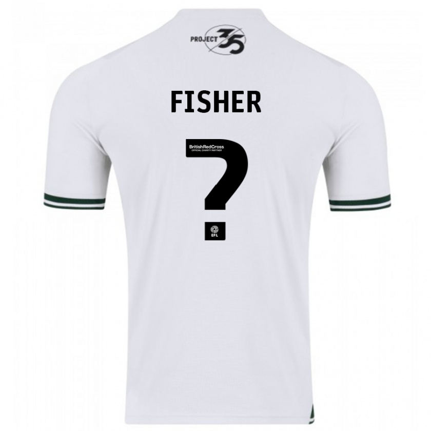 Kandiny Donna Maglia Cole Fisher #0 Bianco Kit Gara Away 2023/24 Maglietta