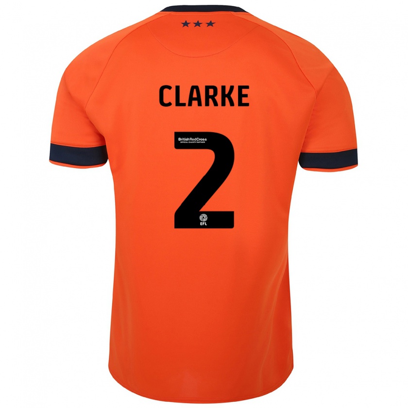 Kandiny Dames Harry Clarke #2 Oranje Uitshirt Uittenue 2023/24 T-Shirt België