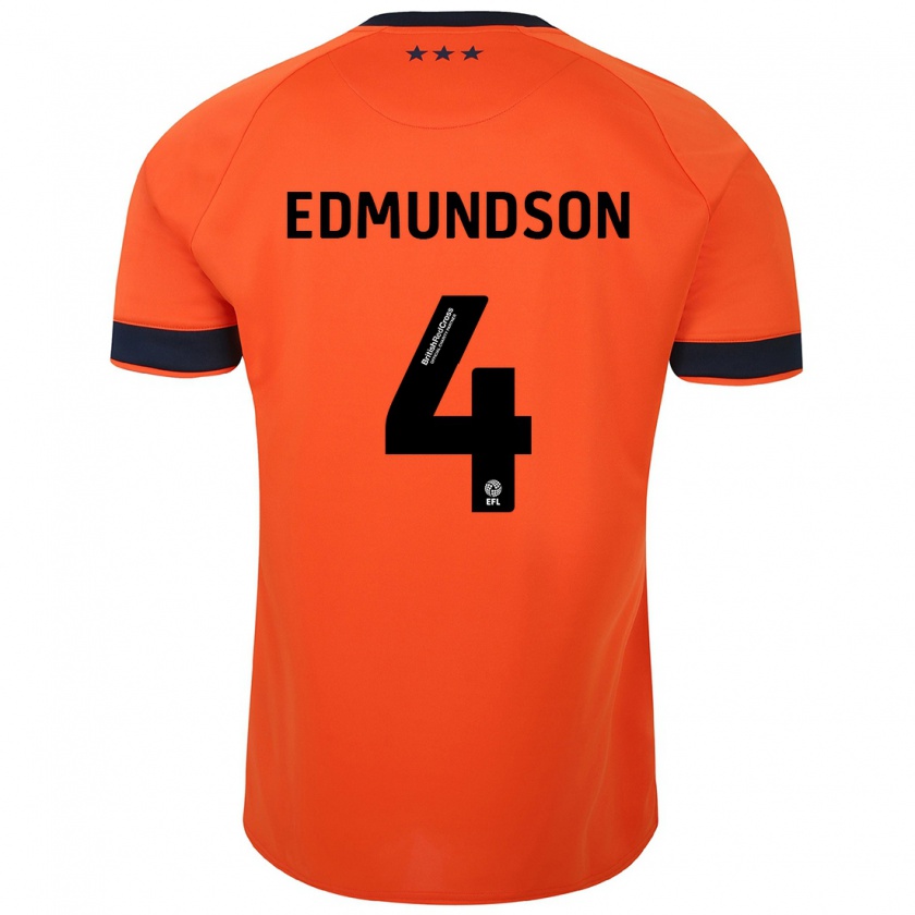 Kandiny Dames George Edmundson #4 Oranje Uitshirt Uittenue 2023/24 T-Shirt België