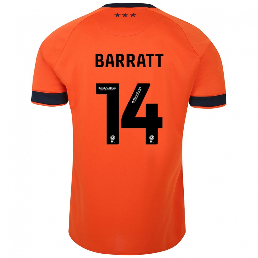 Kandiny Donna Maglia Zoe Barratt #14 Arancia Kit Gara Away 2023/24 Maglietta