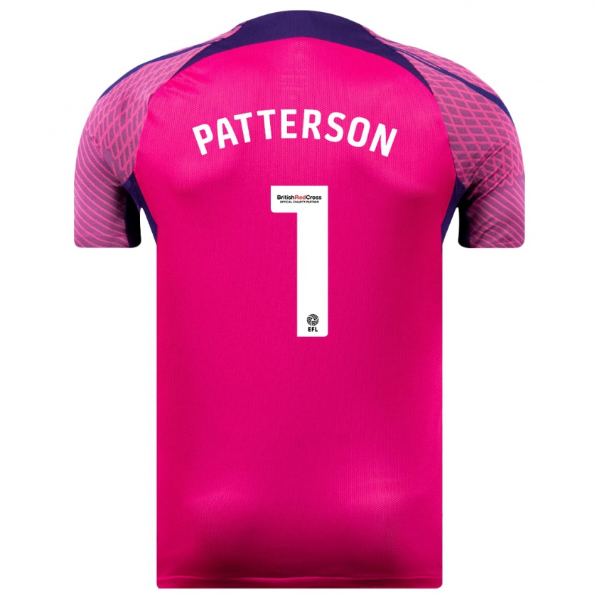 Kandiny Donna Maglia Anthony Patterson #1 Porpora Kit Gara Away 2023/24 Maglietta