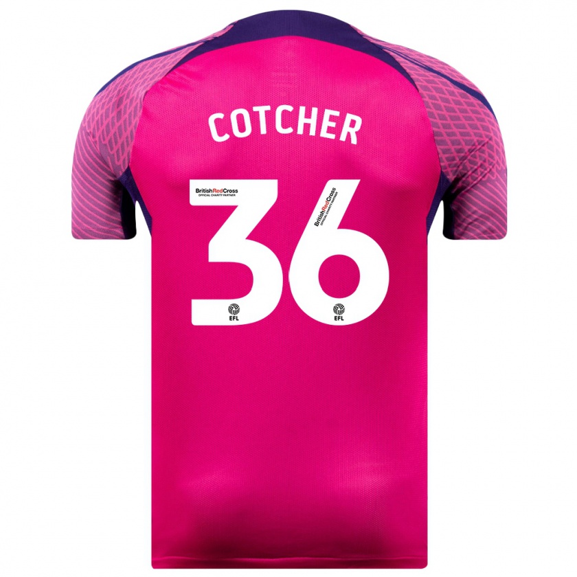 Kandiny Mujer Camiseta Mason Cotcher #36 Morado 2ª Equipación 2023/24 La Camisa