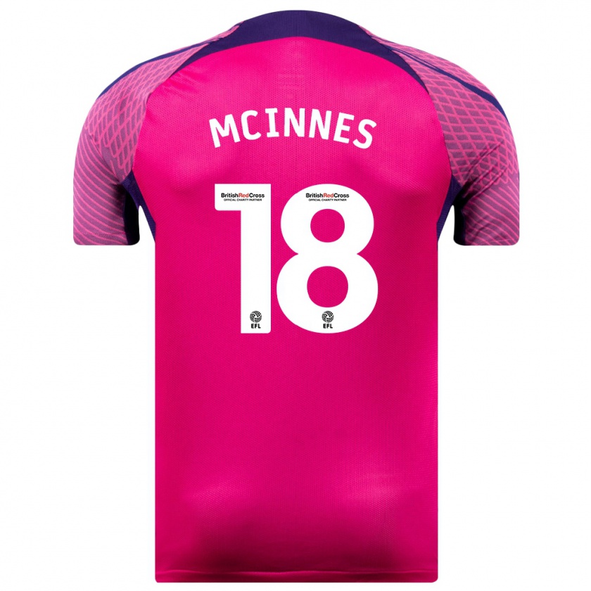 Kandiny Donna Maglia Libby Mcinnes #18 Porpora Kit Gara Away 2023/24 Maglietta