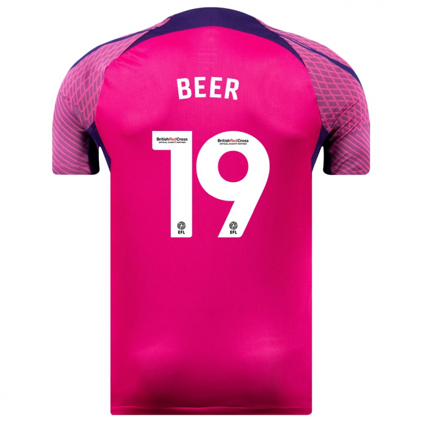 Kandiny Mujer Camiseta Megan Beer #19 Morado 2ª Equipación 2023/24 La Camisa