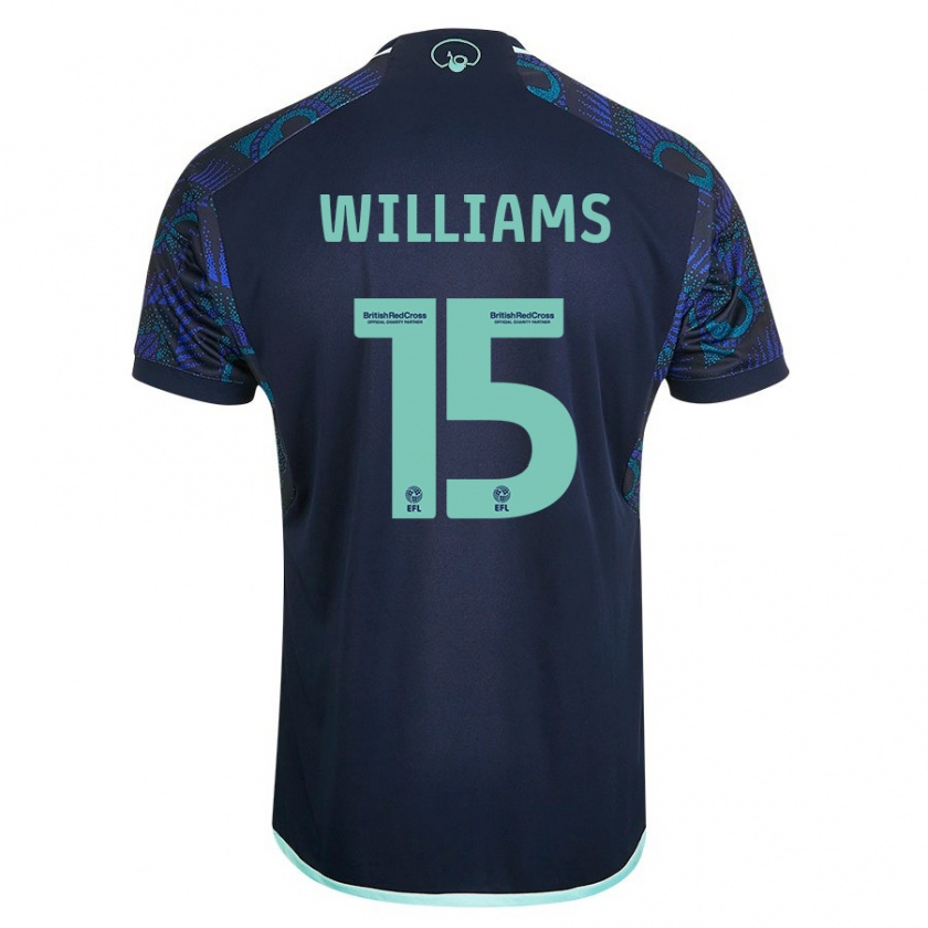 Kandiny Donna Maglia Paige Williams #15 Blu Kit Gara Away 2023/24 Maglietta