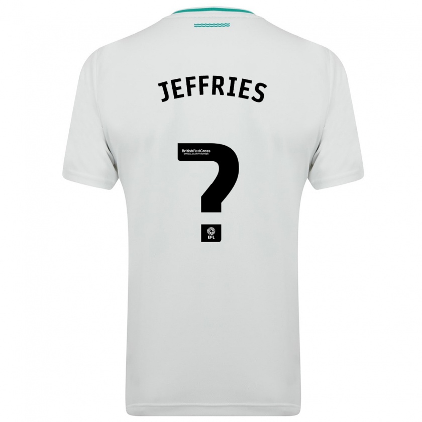 Kandiny Donna Maglia Josh Jeffries #0 Bianco Kit Gara Away 2023/24 Maglietta