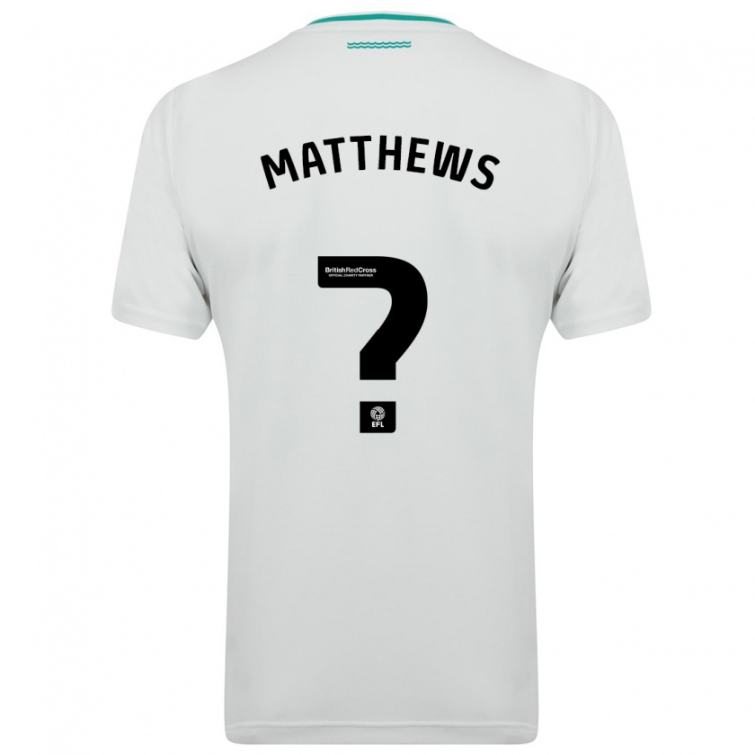 Kandiny Mujer Camiseta Abdulhalim Okonola-Matthews #0 Blanco 2ª Equipación 2023/24 La Camisa