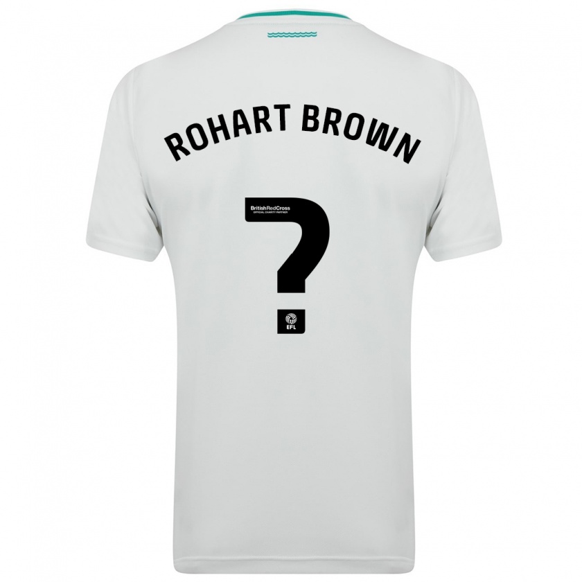 Kandiny Mujer Camiseta Thierry Rohart-Brown #0 Blanco 2ª Equipación 2023/24 La Camisa