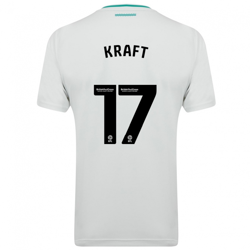 Kandiny Donna Maglia Emily Kraft #17 Bianco Kit Gara Away 2023/24 Maglietta