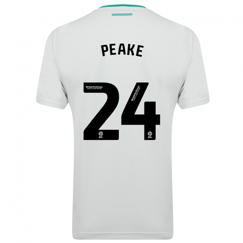 Kandiny Dames Paige Peake #24 Wit Uitshirt Uittenue 2023/24 T-Shirt België