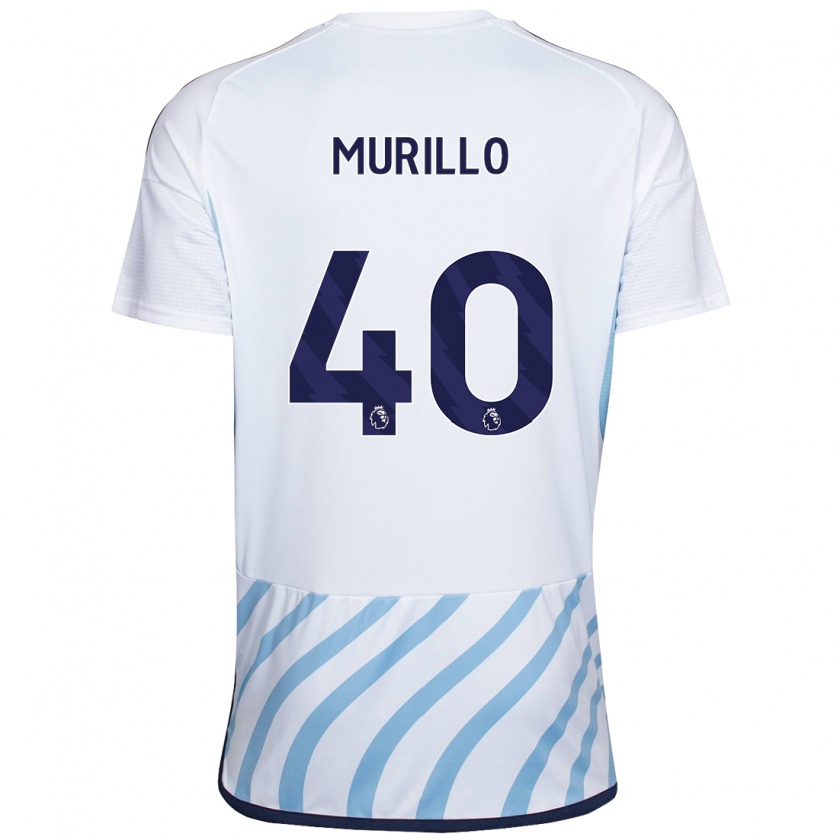 Kandiny Donna Maglia Murillo #40 Bianco Blu Kit Gara Away 2023/24 Maglietta