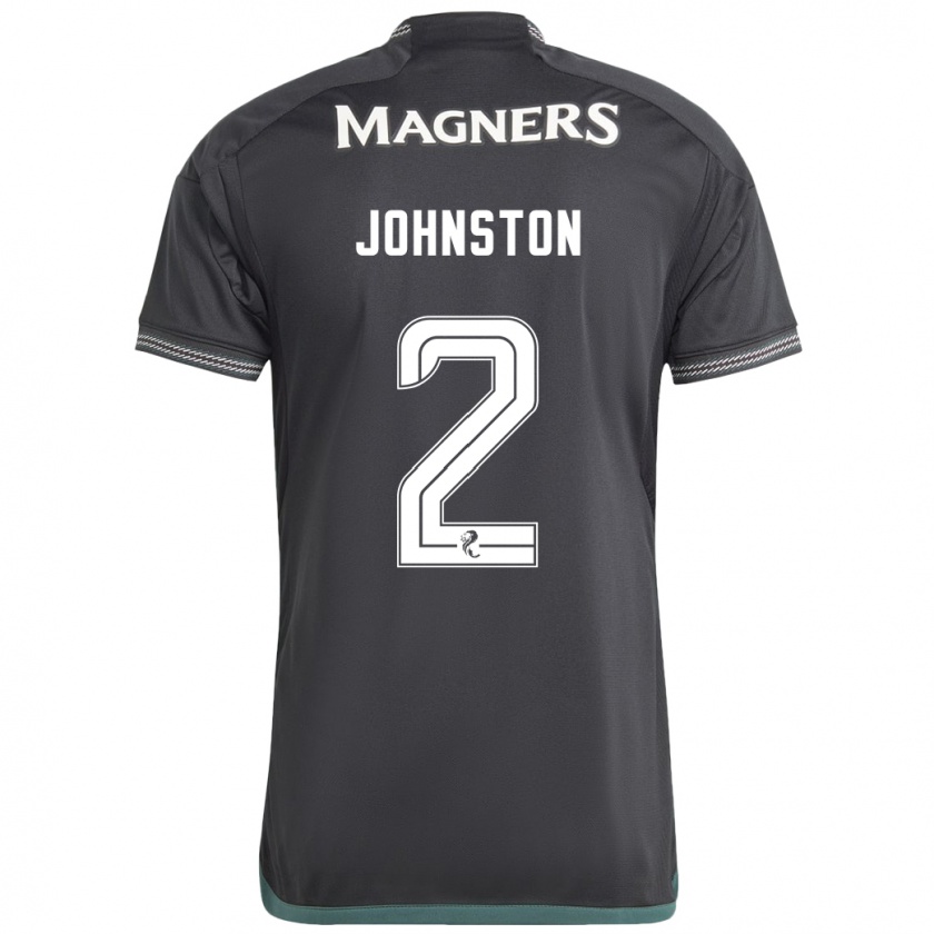 Kandiny Mujer Camiseta Alistair Johnston #2 Negro 2ª Equipación 2023/24 La Camisa