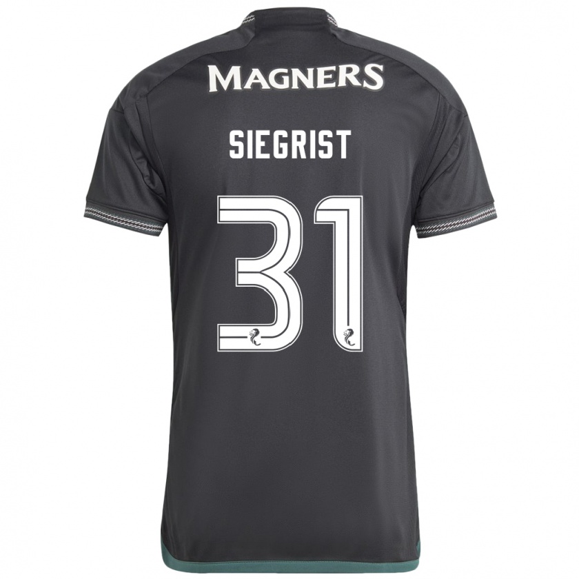 Kandiny Damen Benjamin Siegrist #31 Schwarz Auswärtstrikot Trikot 2023/24 T-Shirt Österreich