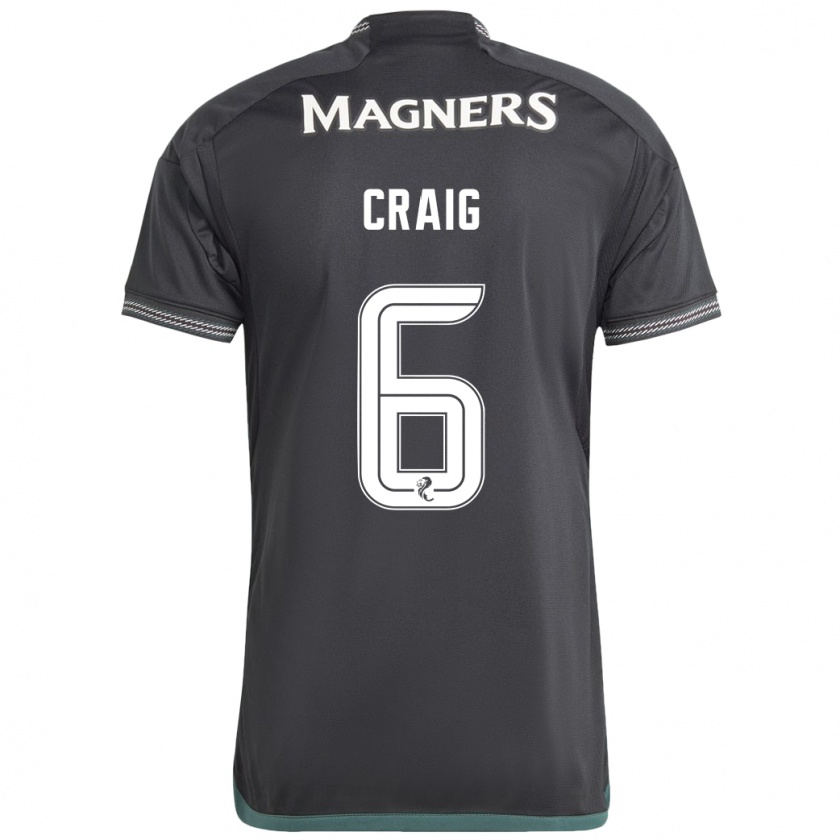 Kandiny Donna Maglia Chloe Craig #6 Nero Kit Gara Away 2023/24 Maglietta