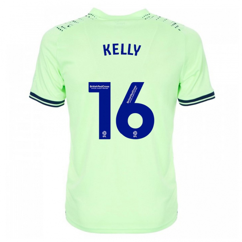 Kandiny Mujer Camiseta Martin Kelly #16 Armada 2ª Equipación 2023/24 La Camisa