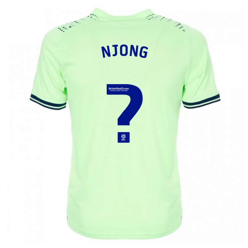 Kandiny Mujer Camiseta Alessandro Njong #0 Armada 2ª Equipación 2023/24 La Camisa